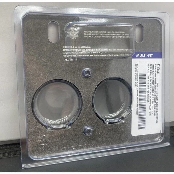 Harley Davidson HD Motors LED Bullet Turn Signal Smoke Lens Insert 67800643 NEW - Picture 8 of 9